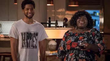 Le camiseta The Elder Statesman "Hippies" de Jamal Lyon (Jussie Smollett) dans Empire S04E02
