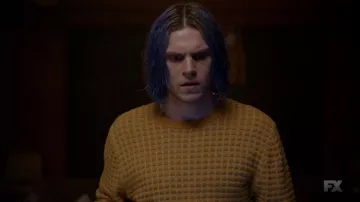 Sweaters yellow Paul Smith Kai Anderson (Evan Peters) in American Horror Story Cult Season 7