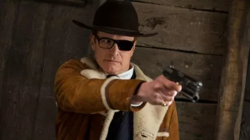 Abrigo de esquila usado por Harry Hart (Colin Firth) como se ve en Kingsman: The Golden Circle