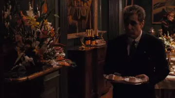 Veuve Clicquot champagne served at the Mansion of don Michael Corleone (Al Pacino) as seen in The Godfather: Part III