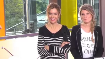 Le t-shirt maman chat de Sandrine Arcizet dans William à midi du 10/10/2017