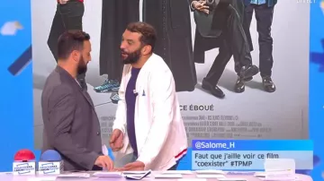 The sweat zipped tricolor Le coq sportif of Ramzy in Key not at my post 10/10/2017 #TPMP