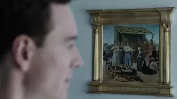 The painting of The Nativity by Piero della Francesca in Alien : Covenant