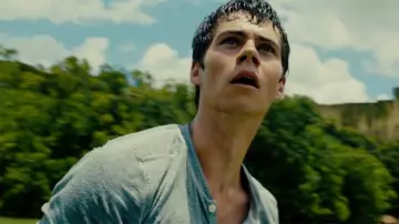 J. Crew Homespun Knitwear Henley shirt worn by Thomas (Dylan O'Brien) as seen in Maze Runner: The Death Cure