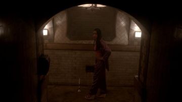 The authentic pyjama purple top, shoes and jewelry Zayday Williams (Keke Palmer) in Scream Queens S01E05