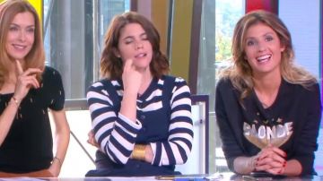 Le sweat Blonde de Caroline Ithurbide dans William à midi du 16/10/2017