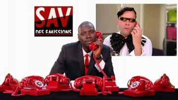 The red phone of Omar Sy in the SAV Emissions