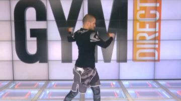 Le short de sport camouflage de Mohamed Hachani dans Gym direct du 10/10/2017