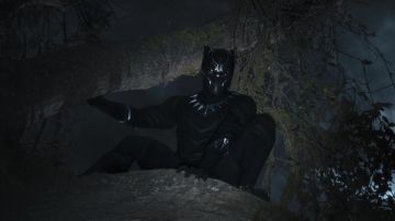 The mask You Challa (Chadwick Boseman) in a Black Panther