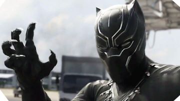 The helmet of the Black Panther T Challa (Chadwick Boseman) in a Black Panther