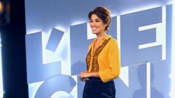 La blusa amarilla de Laurie Cholewa en Tchi tcha del 14/10/2017