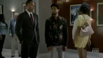 La chemise à fleurs Dries Van Noten de Jamal Lyon (Jussie Smollett) dans Empire S04E04