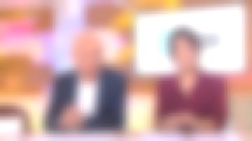 El vestido camisero de encaje burdeos de Emilie Tran Nguyen en C l'hebdo del 14/10/2017