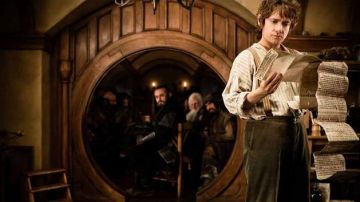 The contract of Bilbo Baggins (Martin Freeman) in The Hobbit : an unexpected journey