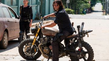 Honda CB750 Nighthawk Custom Moto utilisée par Daryl Dixon (Norman Reedus) comme on le voit dans The Walking Dead S08E01
