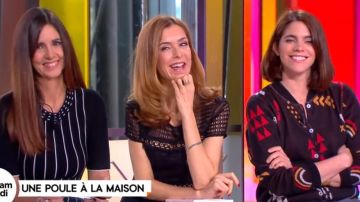 La robe évasée de Véronique Mounier dans William à midi du 24/10/2017