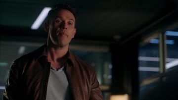 Brown Leather Jacket worn by Dan Espinoza (Kevin Alejandro) as seen in Lucifer TV series (Season 5 Episode 12)