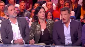 La chaqueta bomber caqui de Géraldine Maillet en Touche pas à mon poste del 25/10/2017