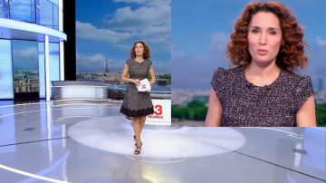 El vestido de Marie-Sophie Lacarrau en Le journal de 13H de France 2 del 25/10/2017