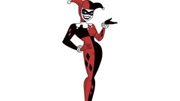 El traje rojo y negro de Harley Quinn en Batman - La serie animada