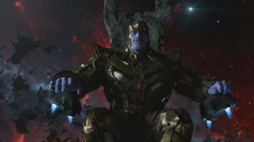The mask of Thanos (Josh Brolin) in Guardians of the Galaxy