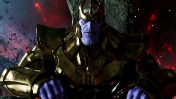 The helmet of Thanos (Josh Brolin) in Guardians of the Galaxy