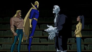 The helmet gold Doctor Fate in The League of vigilantes