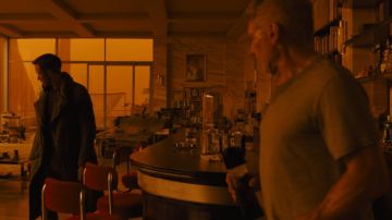 The bottle of Johnnie Walker whiskey from Rick Deckard (Harrison Ford) in Blade Runner 2049
