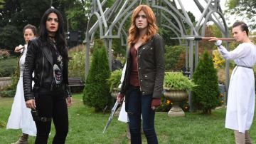 The jacket of Clary Fray (Katherine McNamara) in the series, Shadowhunters