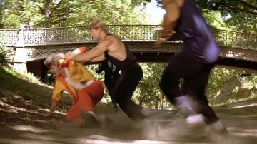 The bridge Pinebank Arch in New York's Central Park in Leon