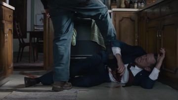 The boots of Joe (Joaquin Phoenix) in A Beautiful Day