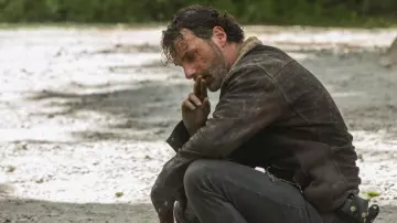 Jacket with fur collar worn by Rick Grimes (Andrew Lincoln) as seen in The Walking Dead S07E01