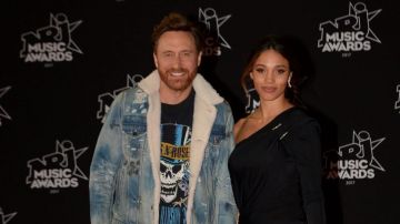 The t-shirt Guns And Roses David Guetta at the NRJ Music Awards 2017