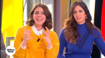Suéter azul de Caroline Muñoz en William al mediodía del 08/11/2017 (en blanco)