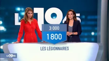 El vestido rojo de Ophélie Meunier en Le 19:45 del 02/11/2017