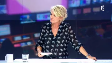 La blouse imprimée de Sophie Davant dans C'est au programme du 10/11/2017