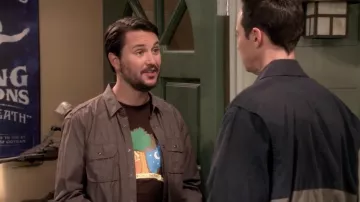 Le t-shirt marron Penny Archade Lookouts de Wil Wheaton dans The Big Bang Theory S11E06
