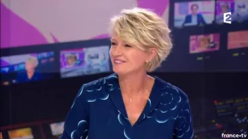 La blouse à fleurs de Sophie Davant dans C'est au programme du 14/11/2017