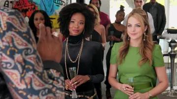 La tapa negra Faith Connexion de Monica Colby (Wakeema Hollis) en Dinastía S01E06
