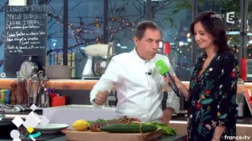 The blouse with flowers of Marion Ruggieri in C to you of the 13/11/20117