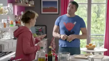 The t-shirt Shaka Know Gabriel (Arnaud Ducret) in Parents, mode of employment of the 13/09/17