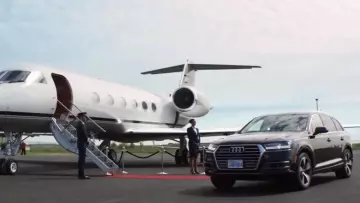 Audi Q7 SUV of Christian Grey (Jamie Dornan) as seen in 50 Shades Freed