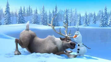 The plush Sven from The Snow Queen