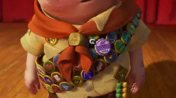 The badge Grape Soda Ellie in up There