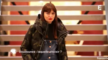 La doudoune imprimée camouflage conseillée par Sophie Brafman dans C'est au programme du 20/11/2017