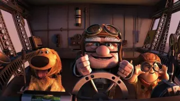 The replica eye glasses black Carl in Up There