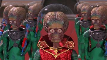 Le masque de martien dans Mars Attacks!