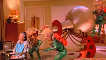 Plush martian in Mars Attacks!