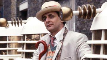 L'écharpe en soie du 7ème Docteur (Sylvester Mc Coy) dans Doctor Who