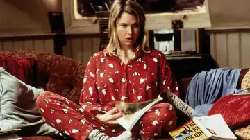 Le pyjama rouge de Bridget Jones (Renée Zellweger) dans Le Journal de Bridget Jones